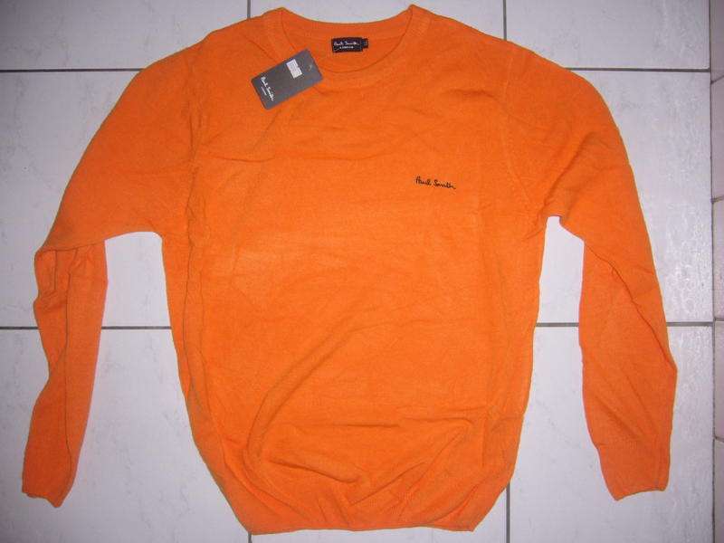 PAUL SMITH - LONDON - ORANGE - ROUND NECK - LARGE - NEW -