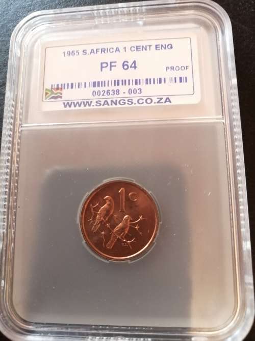 1965 SA cent English PF64