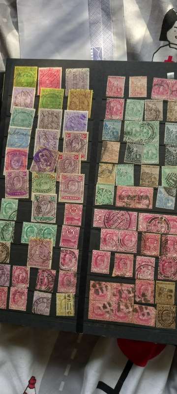 Stamp Collection `Stamps In Book`