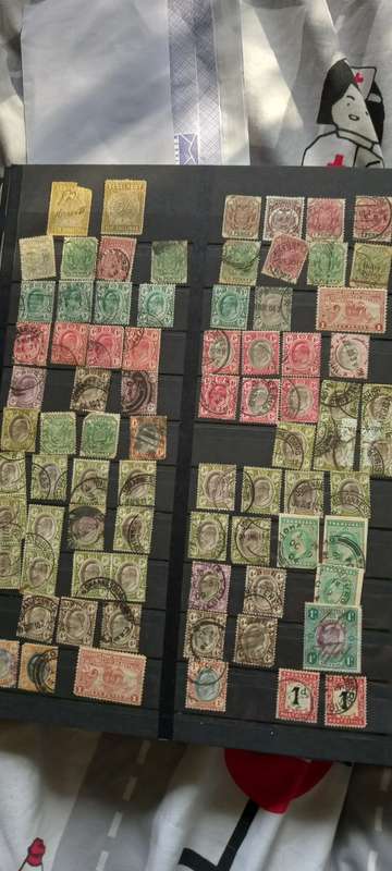 Stamp Collection `Stamps In Book`