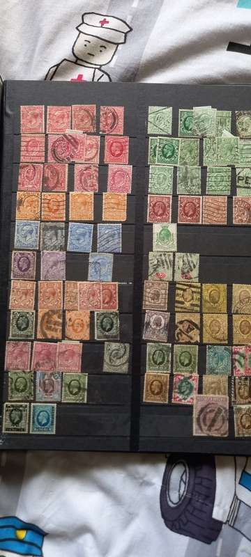 Stamp Collection `Stamps In Book`