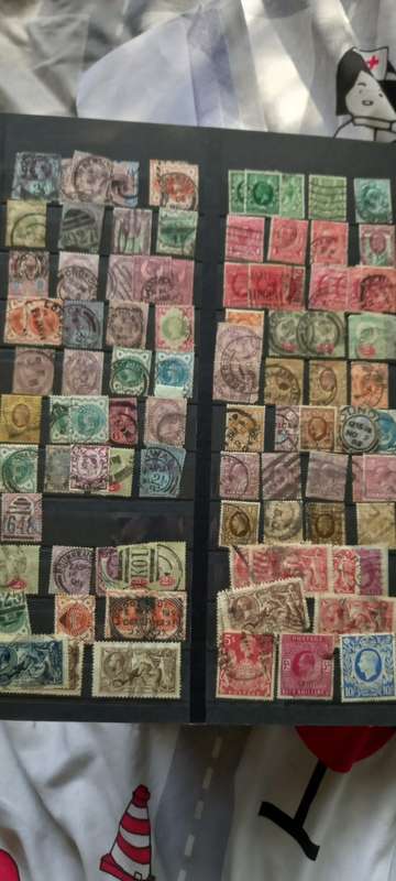 Stamp Collection `Stamps In Book`