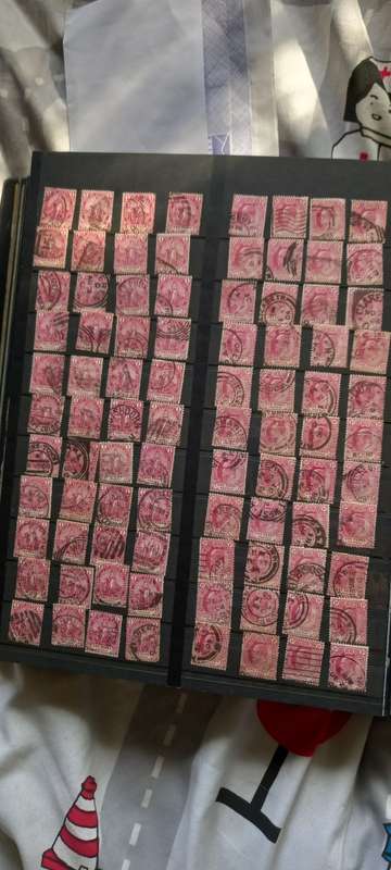 Stamp Collection `Stamps In Book`