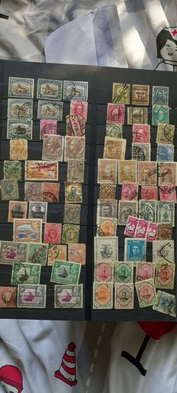 Stamp Collection `Stamps In Book`