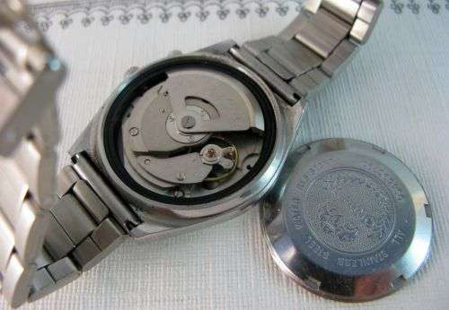 Rare Original Automatic Orient Luxury Wrist Watch Triple Star Day & Date, Black Dial.