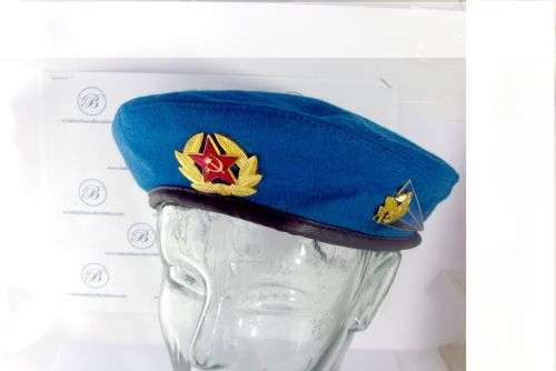 Original Russian Army Paratrooper Beret with Special Forces Badge. 100% Authentic.