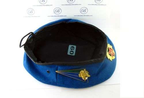 Original Russian Army Paratrooper Beret with Special Forces Badge. 100% Authentic.