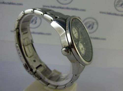 Vintage Original Seiko Chronograph Watch. Alarm. 10 Bar. Black Dial. Stunning.Limited Edition.