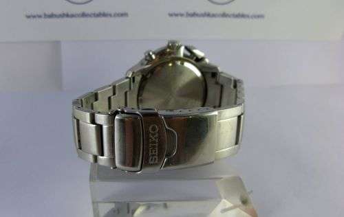 Vintage Original Seiko Chronograph Watch. Alarm. 10 Bar. Black Dial. Stunning.Limited Edition.