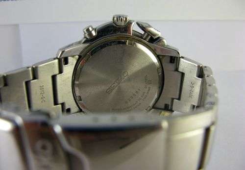 Vintage Original Seiko Chronograph Watch. Alarm. 10 Bar. Black Dial. Stunning.Limited Edition.