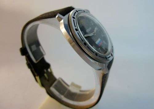 Original Russian Watch "Vostok" "Komandirskie" by USSR Military Factory. Black Dial.1990-s.