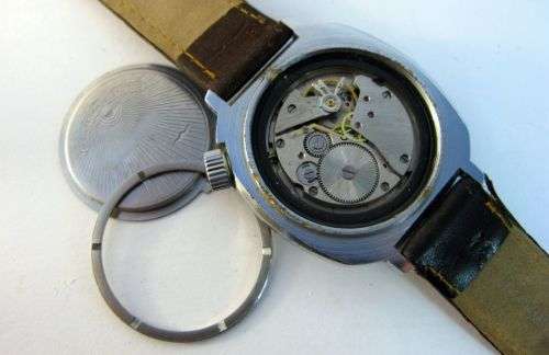 Original Russian Watch "Vostok" "Komandirskie" by USSR Military Factory. Black Dial.1990-s.
