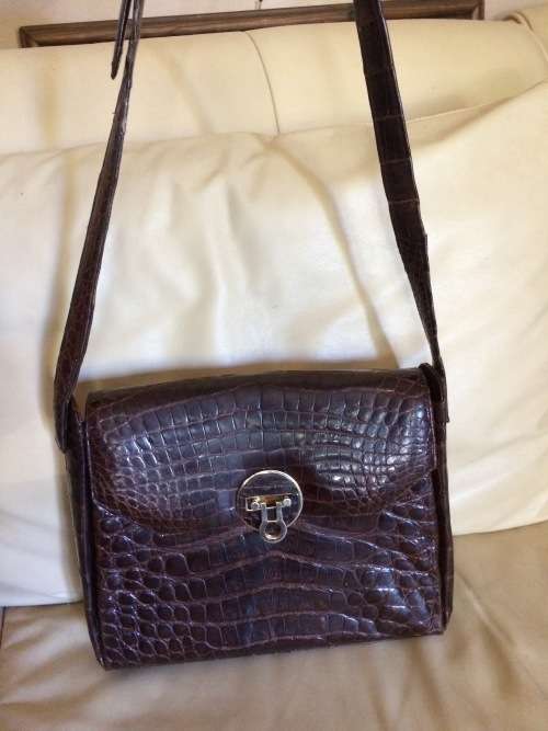 Vintage Crocodile leather handbag