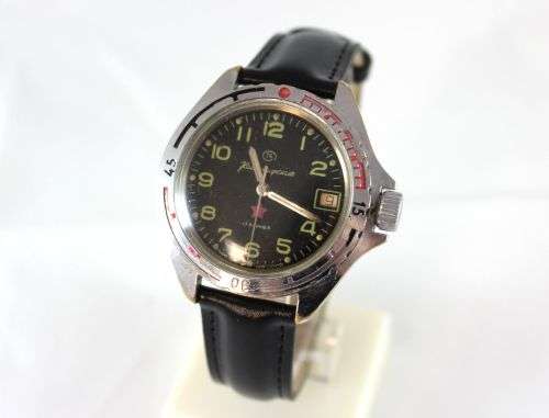 Stunning!RARE ISSUE! Original Russian Watch Vostok "Komandirskie" USSR Military Factory. 1960-s.