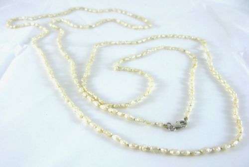 Vintage Long Fresh Water Pearl Necklace