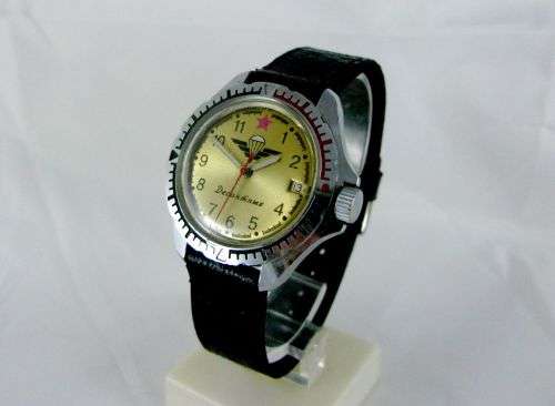 Original Russian Watch "Vostok" "Komandirskie" Paratroopers by USSR Military Factory.1970-s.