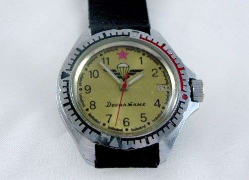 Original Russian Watch "Vostok" "Komandirskie" Paratroopers by USSR Military Factory.1970-s.