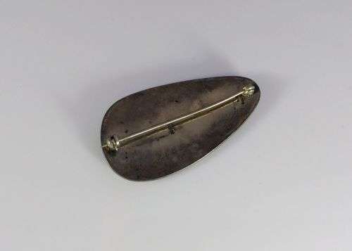 Stunning Antique Collectable Sterling Silver Enamel African Brooch. Hand Made.