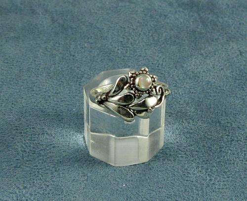 Vintage 925 Silver Ring with Moonstone