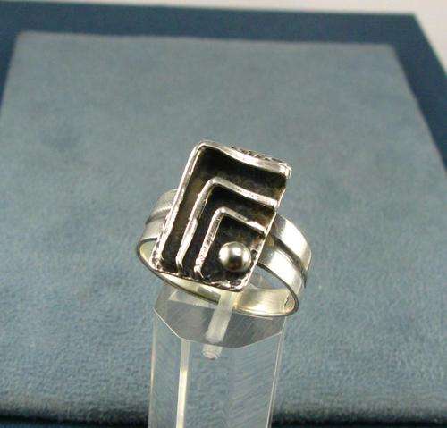 Vintage 925 Silver Ring. Hand made.