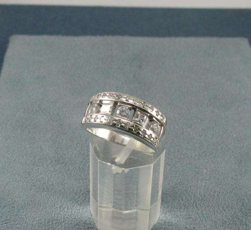 Vintage 925 Silver Cluster Ring
