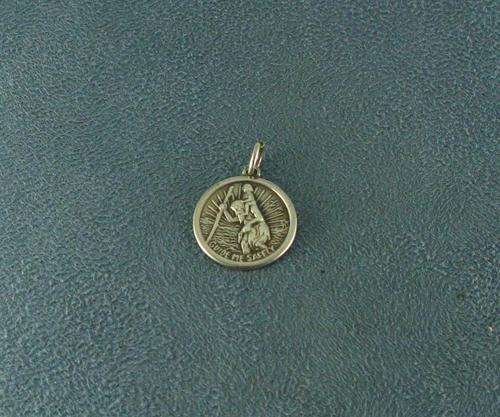 Beautiful Vintage Silver pendant - St. Christopher.