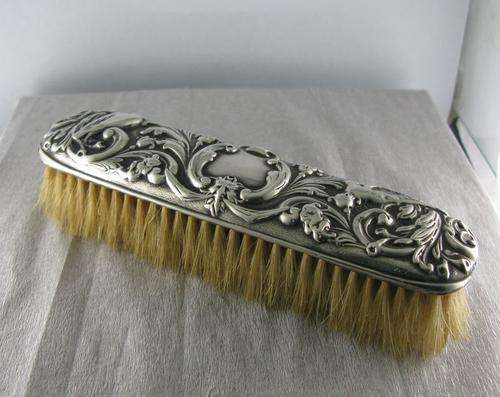 Antique Hall mark English Silver Brush. London 1911.
