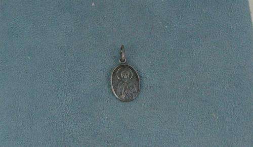 Old Vintage 925 Silver Russian Icon Pendant - Saint Marina. Hall mark.