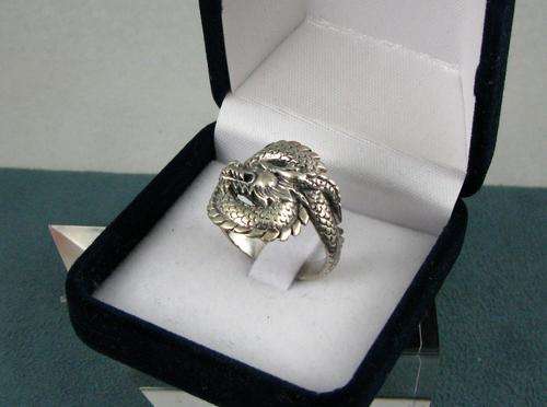 Vintage 925 Silver Ring "Dragon".