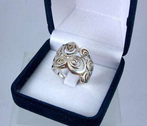 Bulky Unusual Vintage 925 Silver Ring. Hand Made.