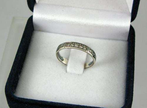 Vintage Traditional Russian Sterling Silver Ring with Prayer: " Lord, Save me and Protect".