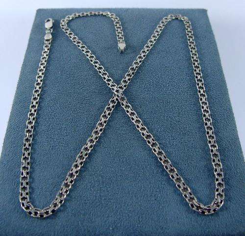 Unusual Beautiful Vintage 925 Silver Chain. Made in Italy.
