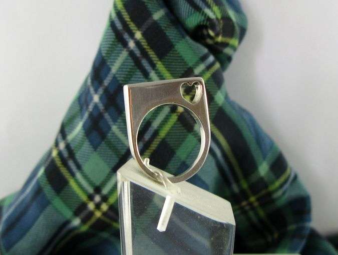 Unusual 925 Sterling Silver Ring. Hand Made.