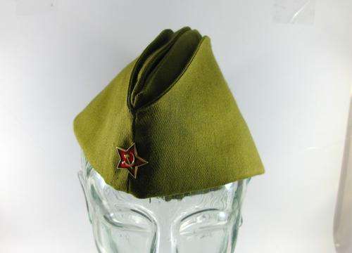 Original Russian USSR Army Infantry Side Cap - "Pilotka" with Collecable Star. Haven't been used.