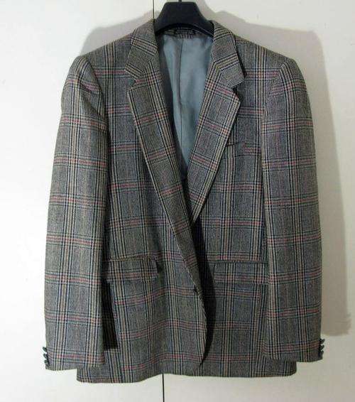 Stunning Expensive Vintage Tweed Checked Jacket by "McKINLEY" /LARGE - 42.