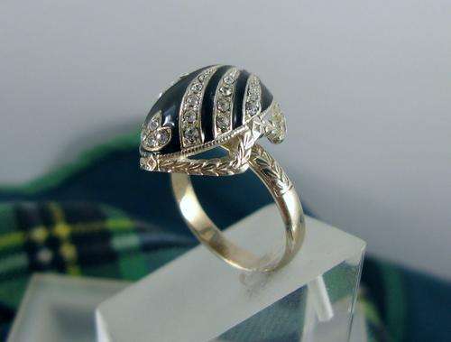 Traditional Russian Faberge Art Guilloche Enamel 925 Silver Jewelry Ring. Hand Made in Russia.