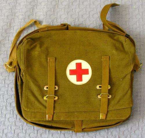 Original Russian (USSR) Soviet Military Medical Bag Red Cross. 100% Authentic item.
