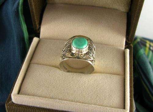 Old Vintage Unusual 925 Sterling Silver Ring. Hand Made.