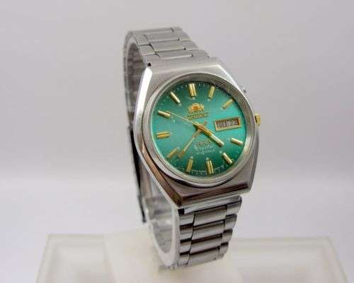 CLEARANCE SALE!!! Original Automatic Orient Triple A Luxury Wrist Watch,  Day & Date, Green Dial.