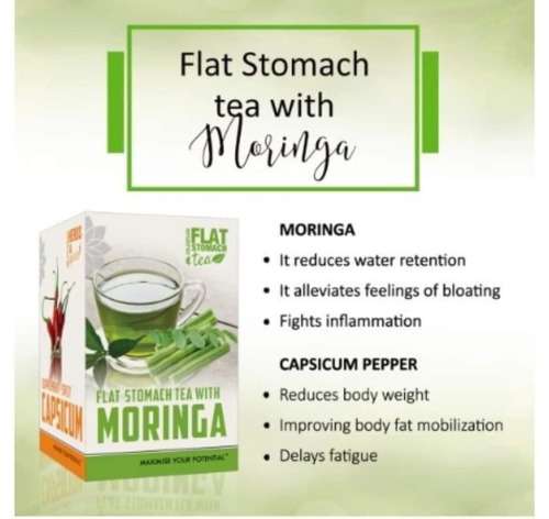 Flat Stomach Tea with Moringa and Capsicum