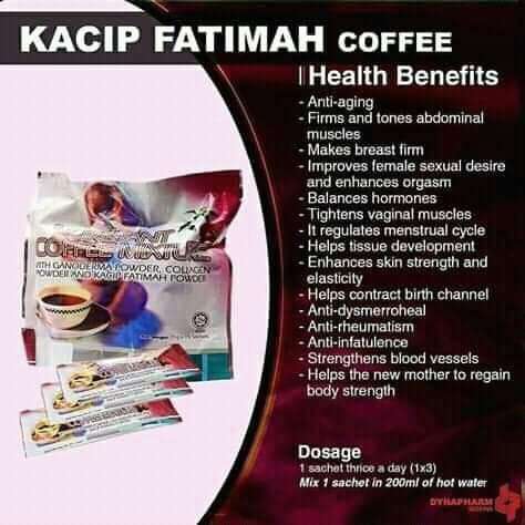 KACIP FATIMAH COFFEE (for female sexual and reproductive health)
