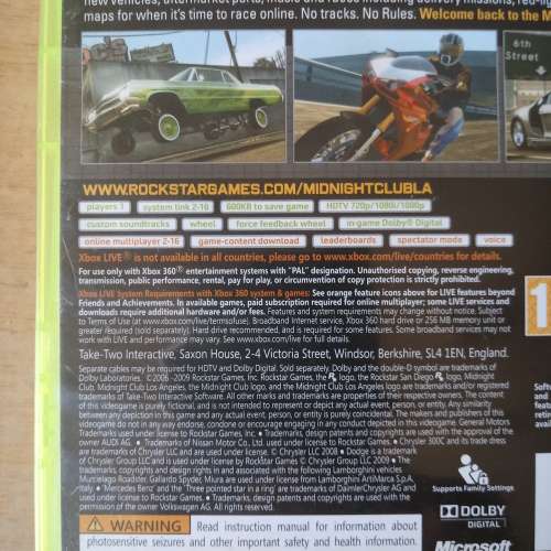 Xbox 360 game Midnight Club