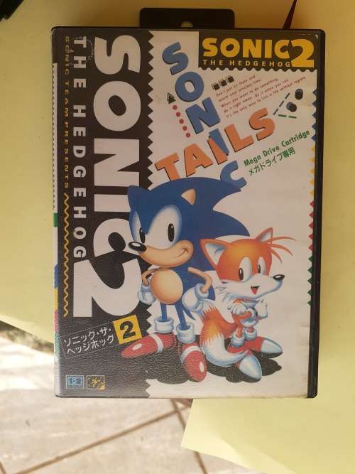 1 sega megadrive cartridge sonic the hedgehog 2