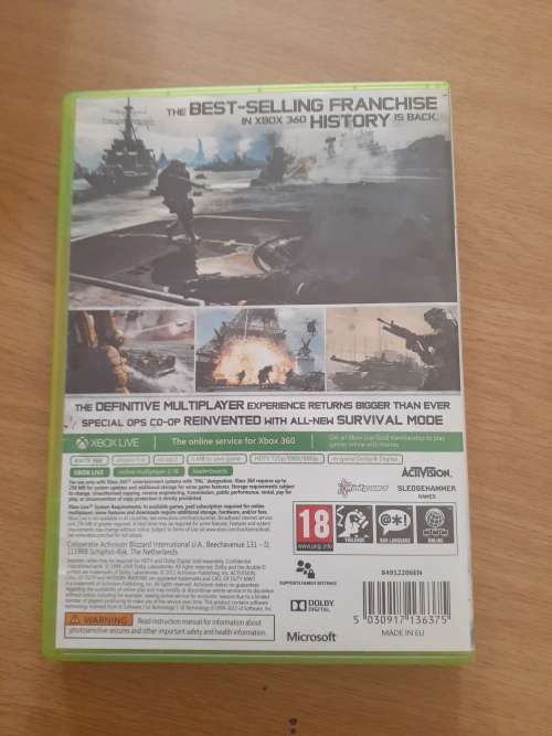 1 x xbox 360 game call of duty modern warfare iii