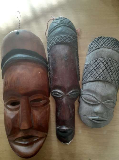 3 x African masks
