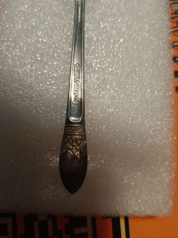1 x teaspoon Angora E.P.N.S made in England