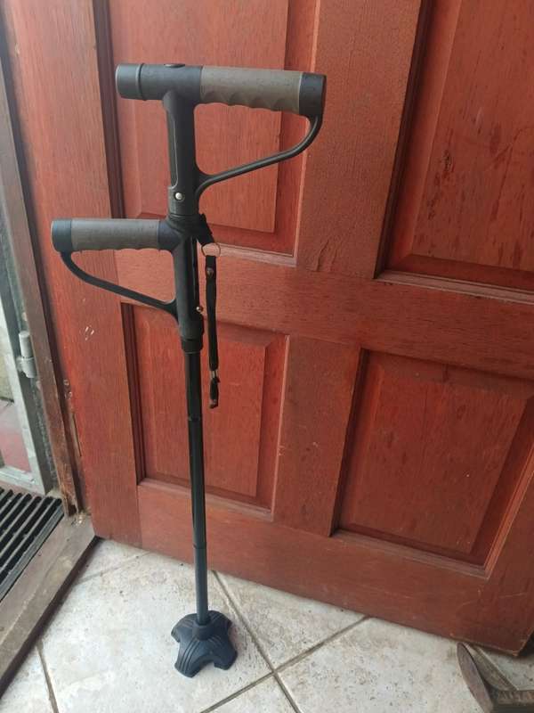 1 x walking stick with strap and light