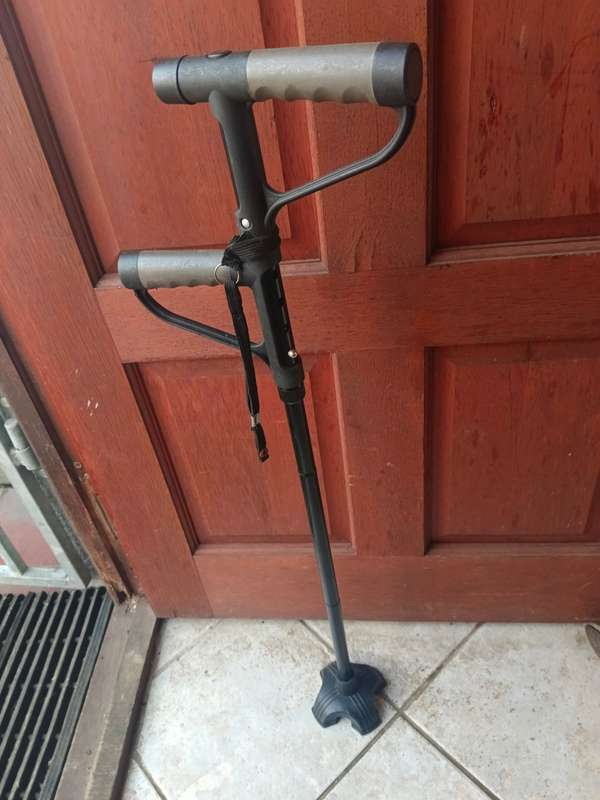 1 x walking stick with strap and light