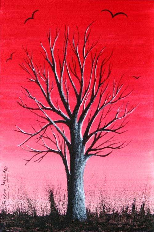 ***** CRAAAZY R1 AUCTION *****  JESSIE MEIER ORIGINAL : LONELY TREE