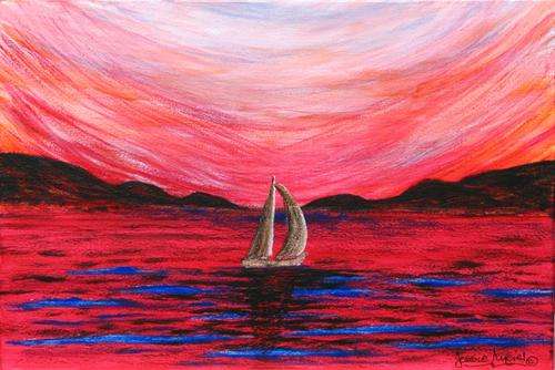 JESSIE MEIER ORIGINAL : SUNSET SAILING